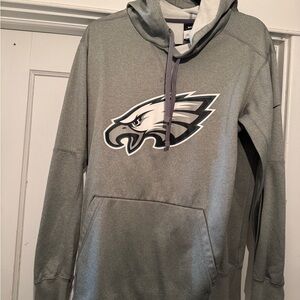 Nike Gray Hoodie with Eagle Graphic
